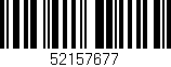 Código de barras (EAN, GTIN, SKU, ISBN): '52157677'