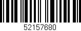 Código de barras (EAN, GTIN, SKU, ISBN): '52157680'