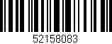Código de barras (EAN, GTIN, SKU, ISBN): '52158083'