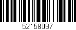 Código de barras (EAN, GTIN, SKU, ISBN): '52158097'