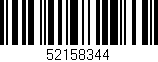 Código de barras (EAN, GTIN, SKU, ISBN): '52158344'