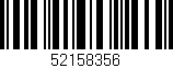 Código de barras (EAN, GTIN, SKU, ISBN): '52158356'