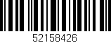 Código de barras (EAN, GTIN, SKU, ISBN): '52158426'