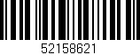 Código de barras (EAN, GTIN, SKU, ISBN): '52158621'