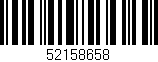 Código de barras (EAN, GTIN, SKU, ISBN): '52158658'