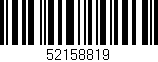 Código de barras (EAN, GTIN, SKU, ISBN): '52158819'