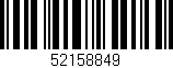 Código de barras (EAN, GTIN, SKU, ISBN): '52158849'