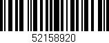 Código de barras (EAN, GTIN, SKU, ISBN): '52158920'