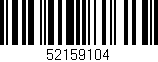 Código de barras (EAN, GTIN, SKU, ISBN): '52159104'