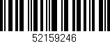 Código de barras (EAN, GTIN, SKU, ISBN): '52159246'