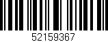 Código de barras (EAN, GTIN, SKU, ISBN): '52159367'
