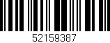 Código de barras (EAN, GTIN, SKU, ISBN): '52159387'