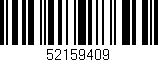 Código de barras (EAN, GTIN, SKU, ISBN): '52159409'