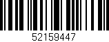 Código de barras (EAN, GTIN, SKU, ISBN): '52159447'