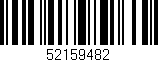 Código de barras (EAN, GTIN, SKU, ISBN): '52159482'