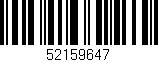 Código de barras (EAN, GTIN, SKU, ISBN): '52159647'