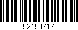 Código de barras (EAN, GTIN, SKU, ISBN): '52159717'