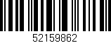 Código de barras (EAN, GTIN, SKU, ISBN): '52159862'