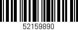 Código de barras (EAN, GTIN, SKU, ISBN): '52159890'