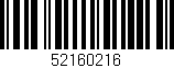 Código de barras (EAN, GTIN, SKU, ISBN): '52160216'
