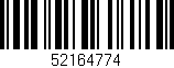 Código de barras (EAN, GTIN, SKU, ISBN): '52164774'
