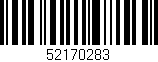 Código de barras (EAN, GTIN, SKU, ISBN): '52170283'