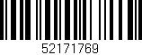Código de barras (EAN, GTIN, SKU, ISBN): '52171769'