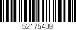 Código de barras (EAN, GTIN, SKU, ISBN): '52175409'