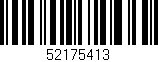 Código de barras (EAN, GTIN, SKU, ISBN): '52175413'