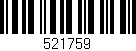 Código de barras (EAN, GTIN, SKU, ISBN): '521759'