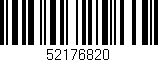 Código de barras (EAN, GTIN, SKU, ISBN): '52176820'