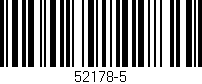 Código de barras (EAN, GTIN, SKU, ISBN): '52178-5'