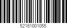 Código de barras (EAN, GTIN, SKU, ISBN): '52181001055'
