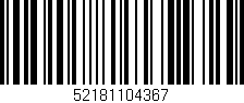 Código de barras (EAN, GTIN, SKU, ISBN): '52181104367'