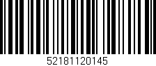 Código de barras (EAN, GTIN, SKU, ISBN): '52181120145'