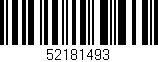Código de barras (EAN, GTIN, SKU, ISBN): '52181493'