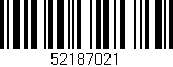 Código de barras (EAN, GTIN, SKU, ISBN): '52187021'