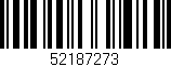 Código de barras (EAN, GTIN, SKU, ISBN): '52187273'