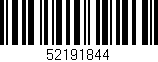 Código de barras (EAN, GTIN, SKU, ISBN): '52191844'