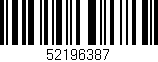 Código de barras (EAN, GTIN, SKU, ISBN): '52196387'