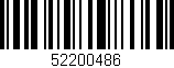 Código de barras (EAN, GTIN, SKU, ISBN): '52200486'