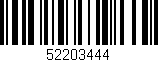 Código de barras (EAN, GTIN, SKU, ISBN): '52203444'