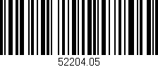Código de barras (EAN, GTIN, SKU, ISBN): '52204.05'