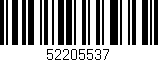 Código de barras (EAN, GTIN, SKU, ISBN): '52205537'