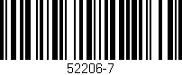 Código de barras (EAN, GTIN, SKU, ISBN): '52206-7'