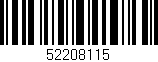 Código de barras (EAN, GTIN, SKU, ISBN): '52208115'