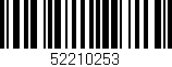 Código de barras (EAN, GTIN, SKU, ISBN): '52210253'