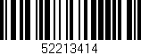 Código de barras (EAN, GTIN, SKU, ISBN): '52213414'