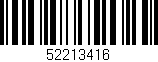 Código de barras (EAN, GTIN, SKU, ISBN): '52213416'