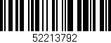 Código de barras (EAN, GTIN, SKU, ISBN): '52213792'